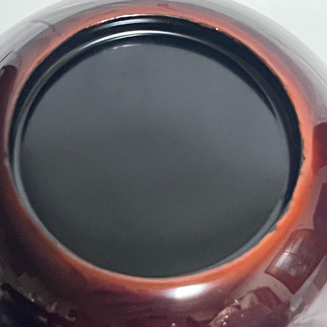 岡本陽斎 千羽鶴蒔絵 溜中棗 共箱有 輪島塗