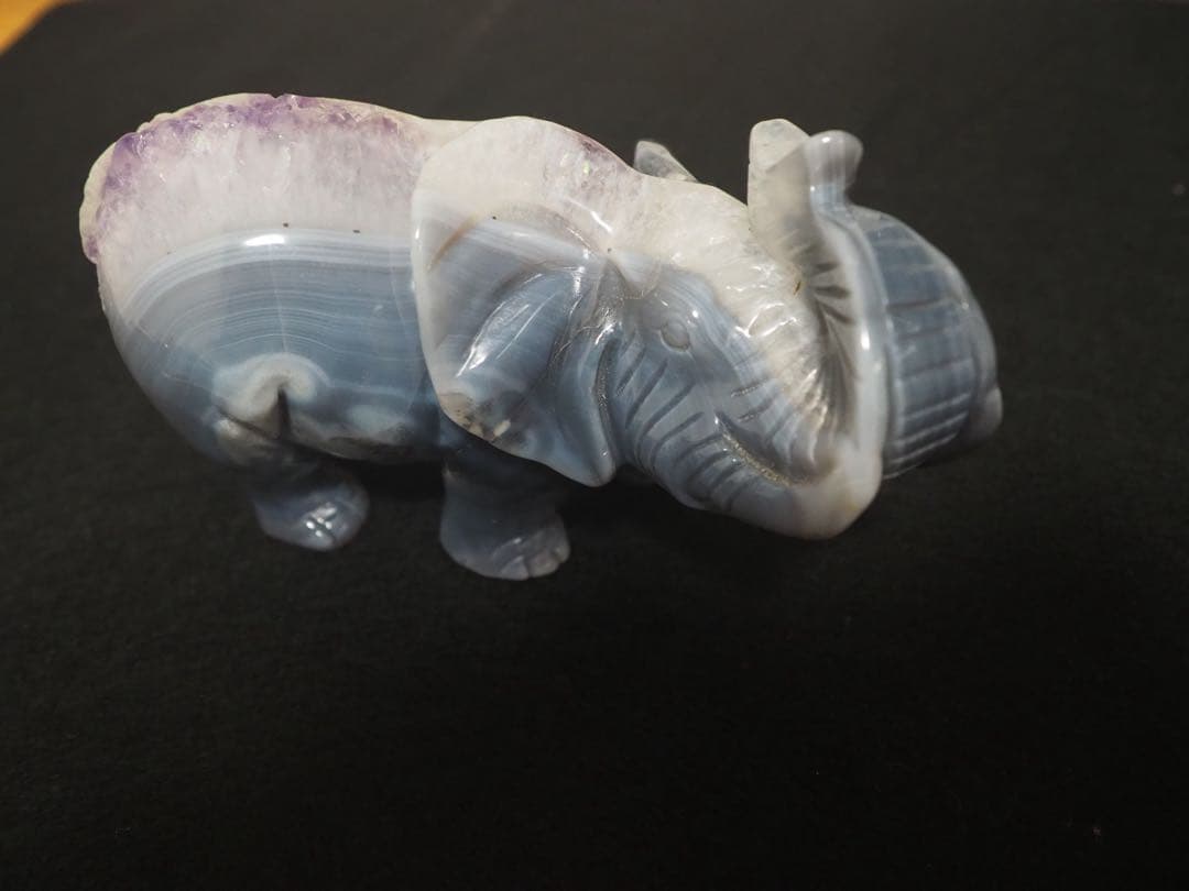 瑪瑙アゲート製象の置物