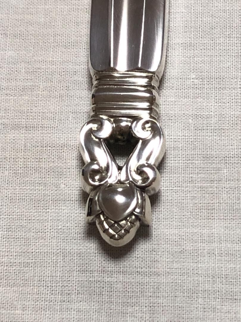 美品 ジョージジェンセン ACORN ディナーナイフ STERLING ④