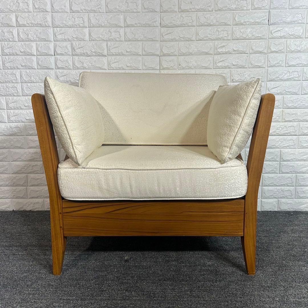 SCANTEAK スキャンティーク1人掛けソファ 木製フレーム 北欧 C091