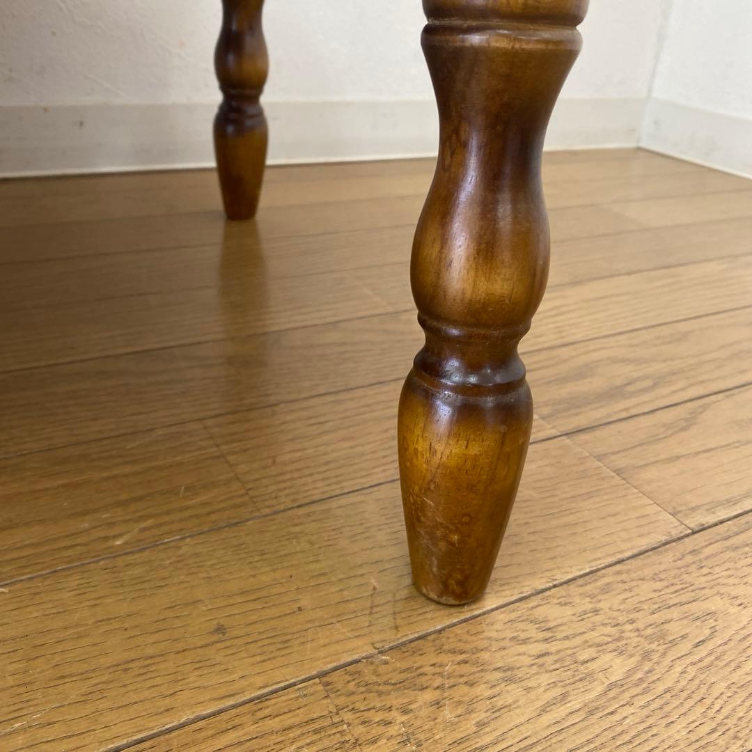 アンティーク レトロ カリモク コロニアル オットマン スツール