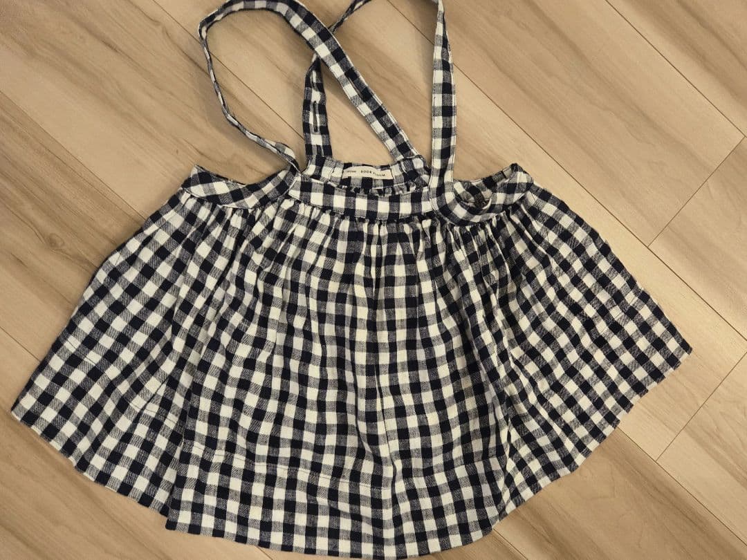 Sale　soor ploom Eloise pinafore gingham