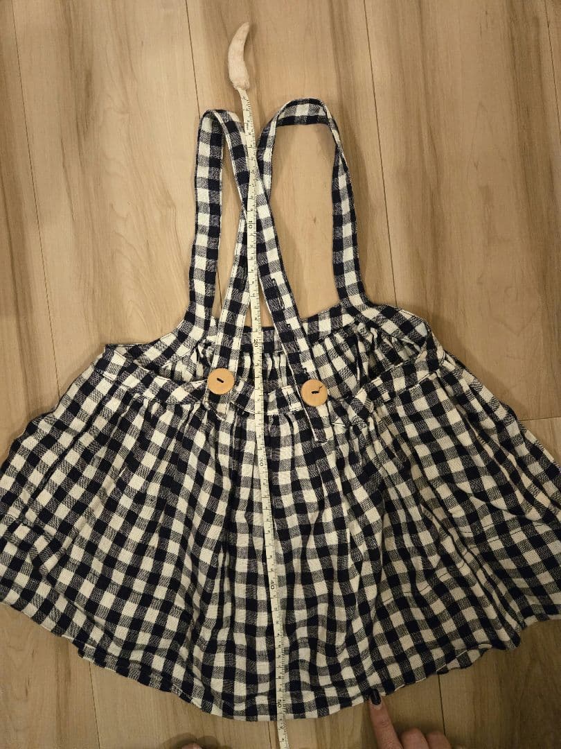 Sale　soor ploom Eloise pinafore gingham