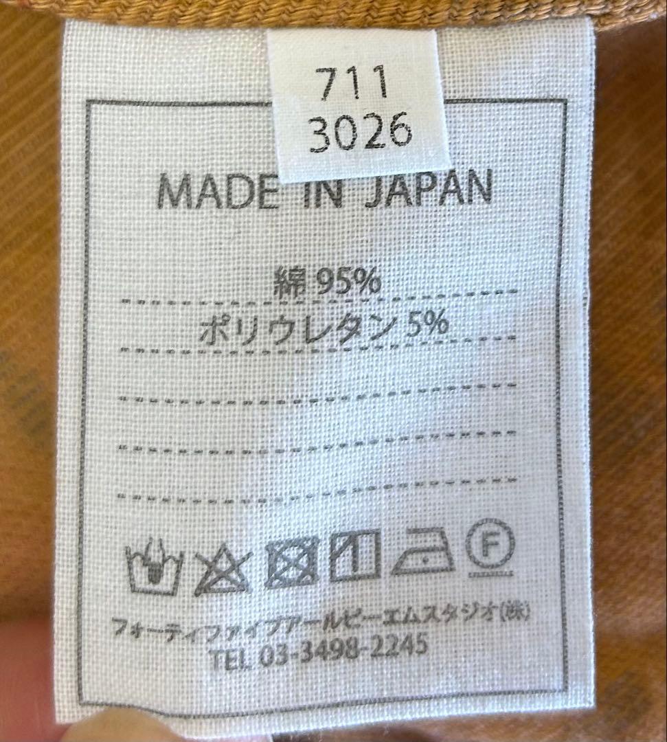 45R ライトモールフラワーヘリンボンプリントブラウス　0