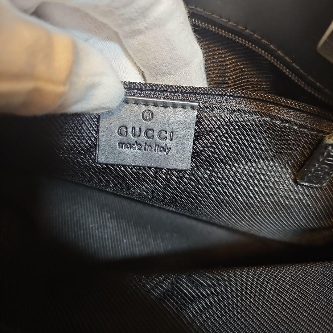 グッチトートバッグ GGキャンバス 002 1099 キャンバスブラックゴールド