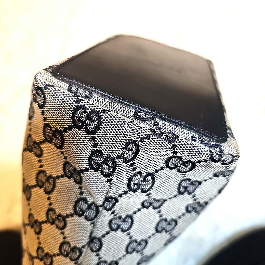 グッチトートバッグ GGキャンバス 002 1099 キャンバスブラックゴールド