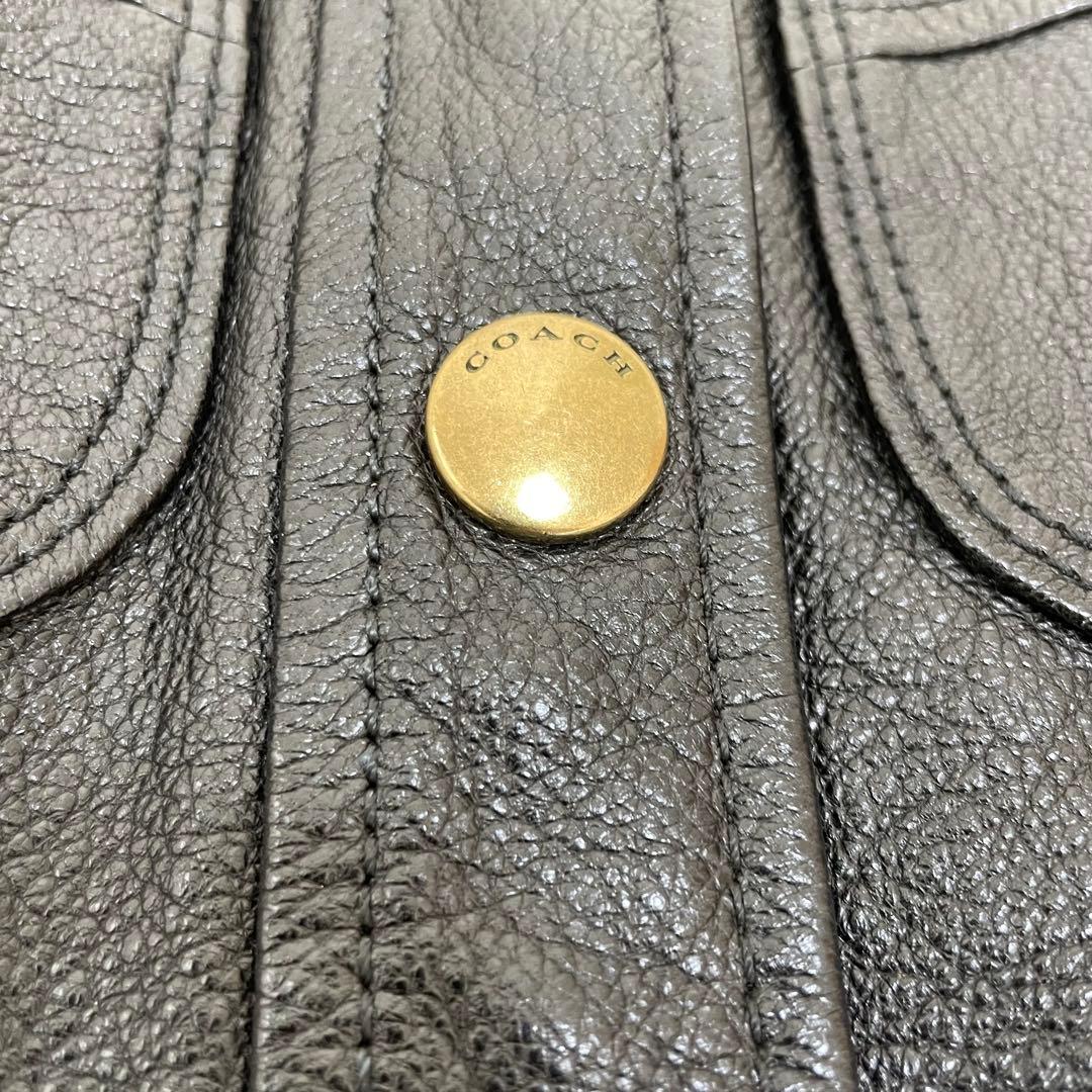 COACH ノーカラー レザージャケット 0(S相当) ブラック