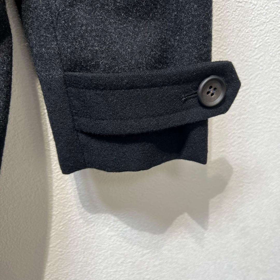 希少 美品 ワイズ レッドレーベル ウール チェック デザイン ピーコート 2