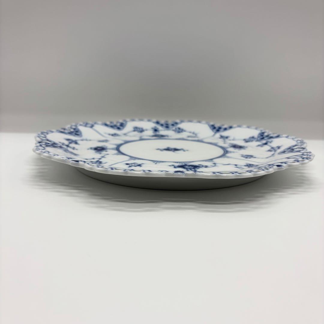 最高級 美品 ロイヤルコペンハーゲン フルレース 透かし ブルーフルーテッド