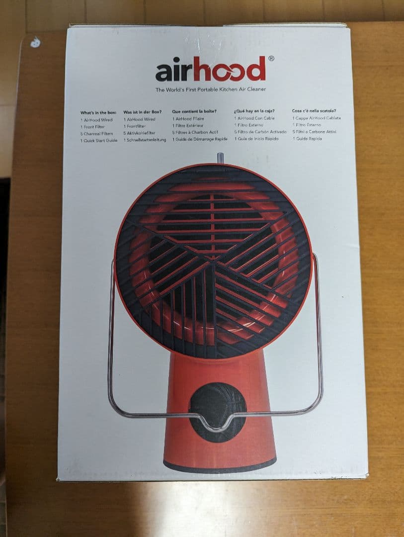 新品未使用　airhood　スペースブラックAH-01AJ-B　車中泊にも換気扇