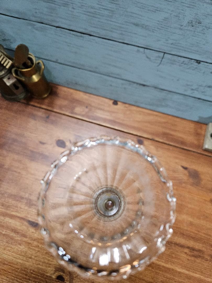 フランスアンティーク エタンと硝子の一輪挿し 花瓶 フラワーベース 花器