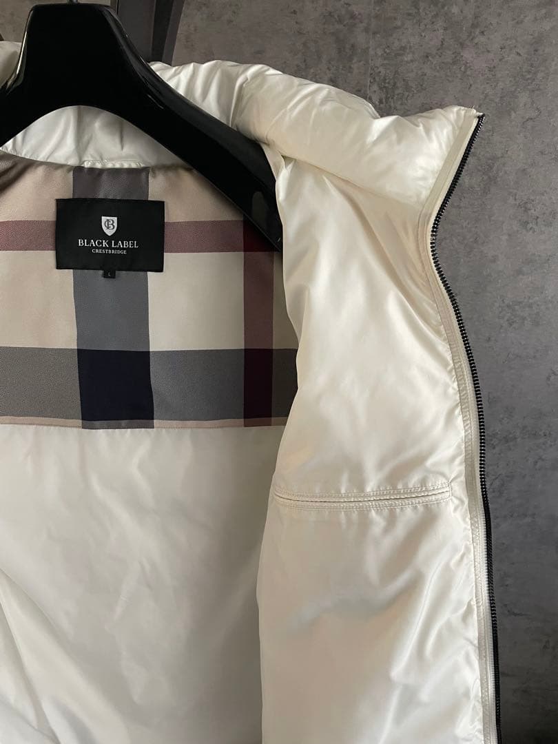 【BLACK LABEL CRESTBRIDGE】ホワイト ダウンジャケット／L