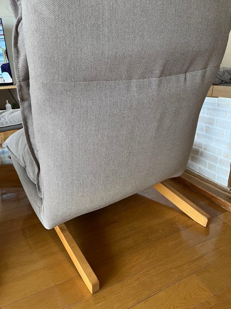 エイト 無印良品　ハイバックリクライニングチェア1シーター