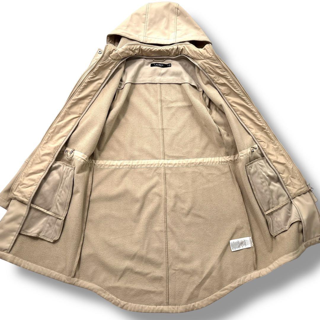 【極美品】ローレンラルフローレンコート モッズコート　フード　裏起毛　中綿ダウン