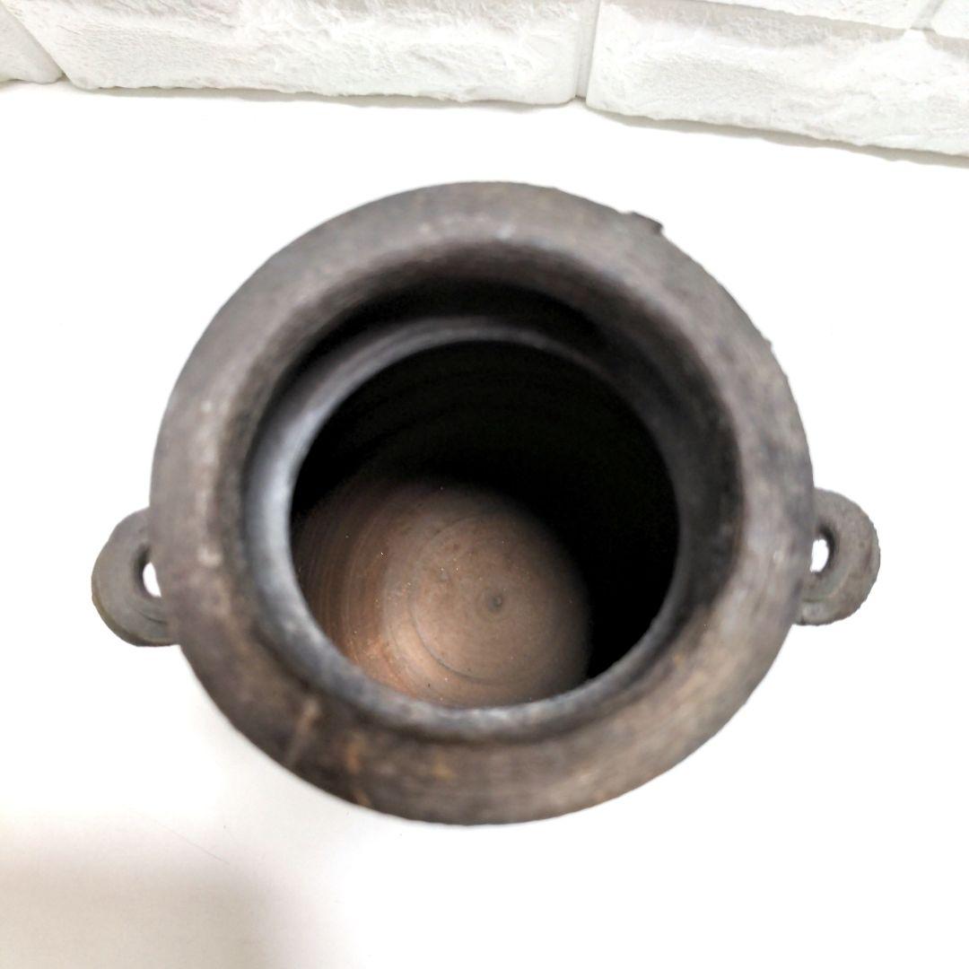 花瓶　備前焼き　サインあり　　花入れ　花器