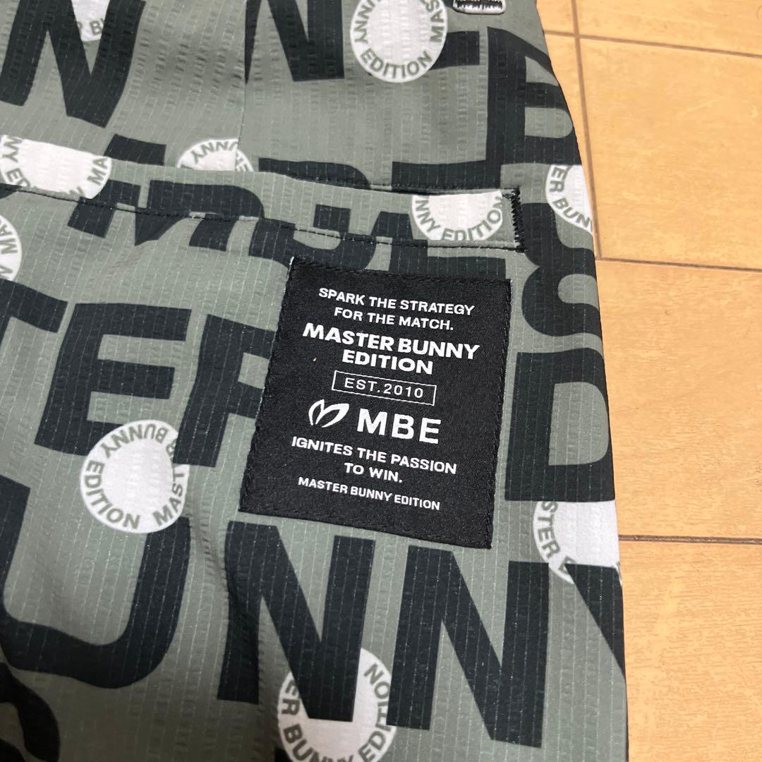 マスターバニー スカート グリーン×黒 ロゴ総柄 サイズ0