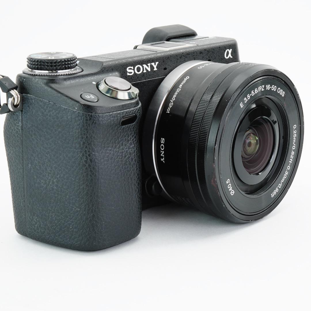 美品 SONY ミラーレス一眼 NEX-6 ズームレンズキット 保護フィルム付き