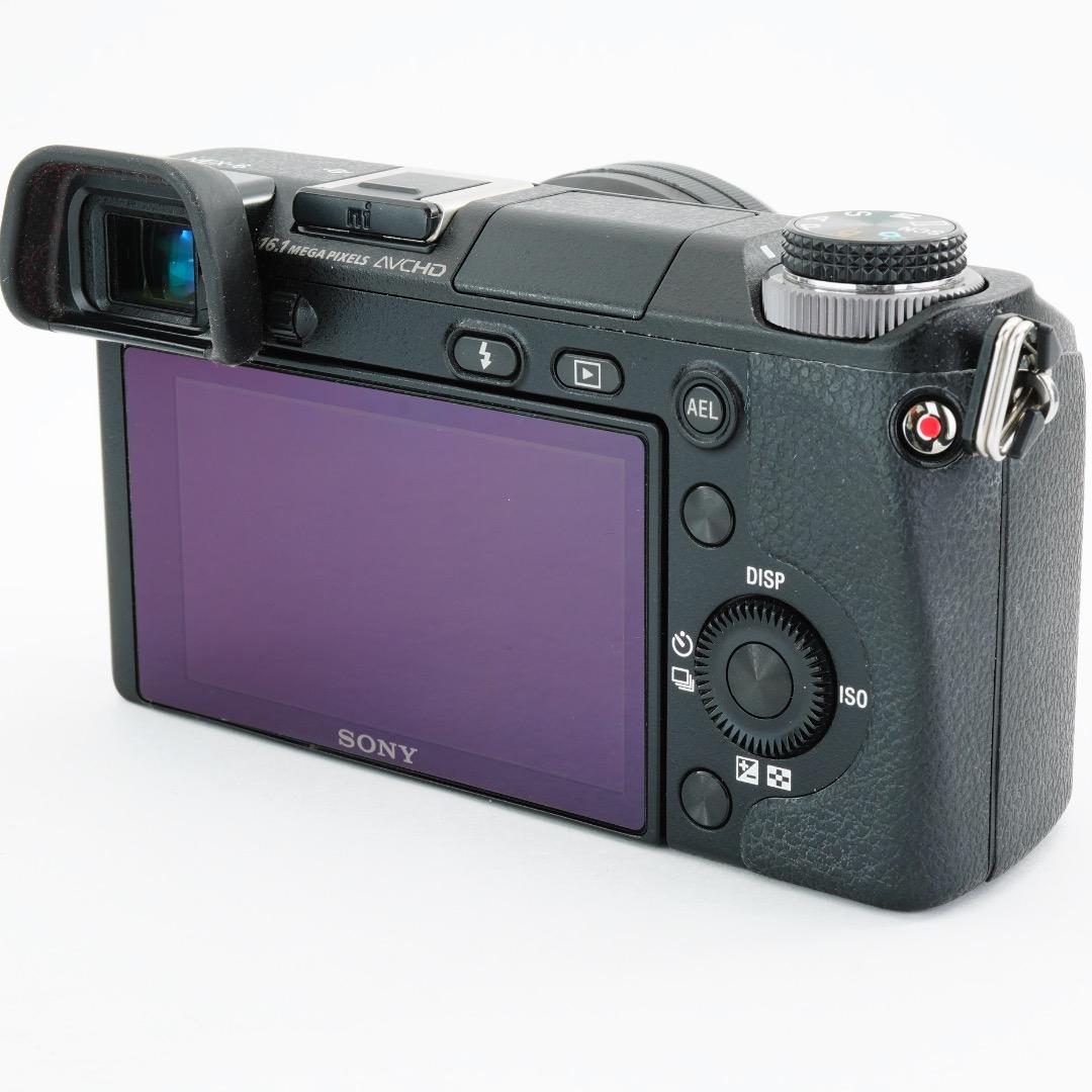 美品 SONY ミラーレス一眼 NEX-6 ズームレンズキット 保護フィルム付き