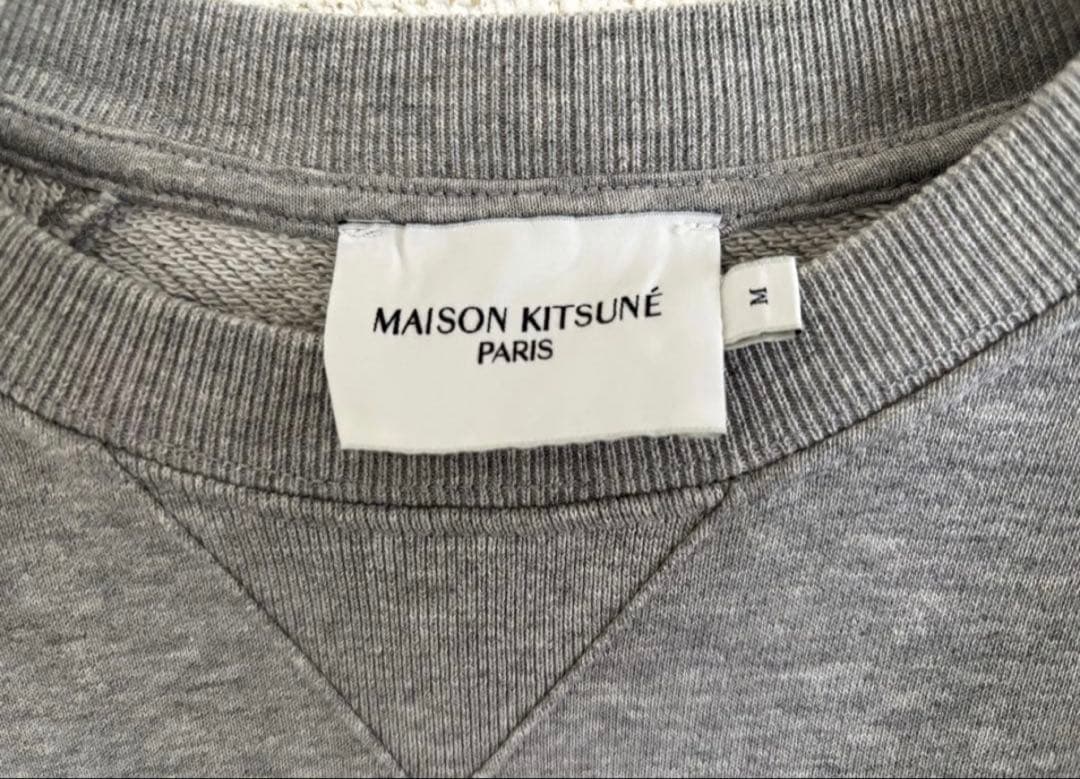 MAISON KITSUNÉ グレー スウェットM