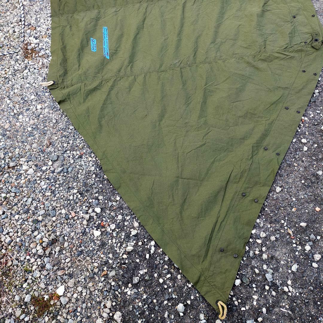 アメリカ軍　パップテント　ハーフテント　シェルター　グラウンドシート　70s