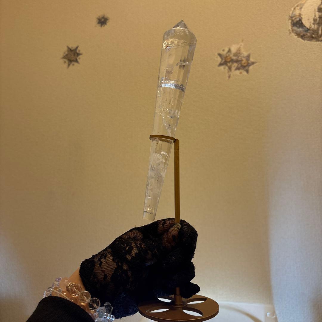 水晶12面カット♡ポイント♡ワンド♡No.2505