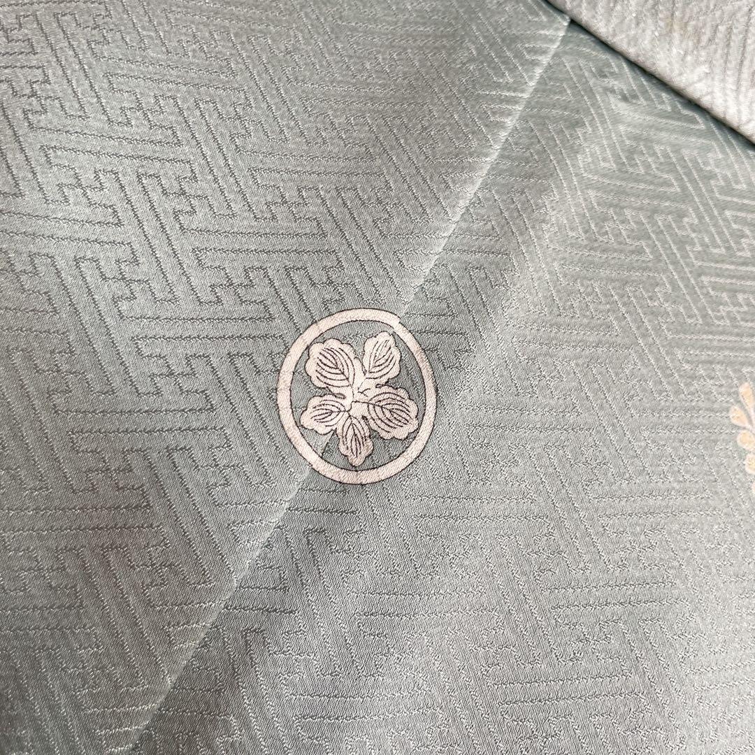 訪問着　フルセット　友禅　紗綾形地紋　金彩加工　鮮やか　入学式　卒業式　L2