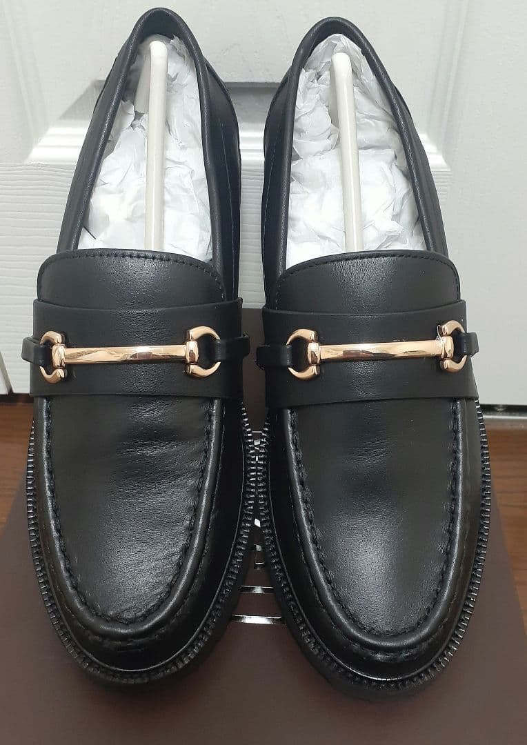 【新品未使用】Mazell / トラックソールビットローファー