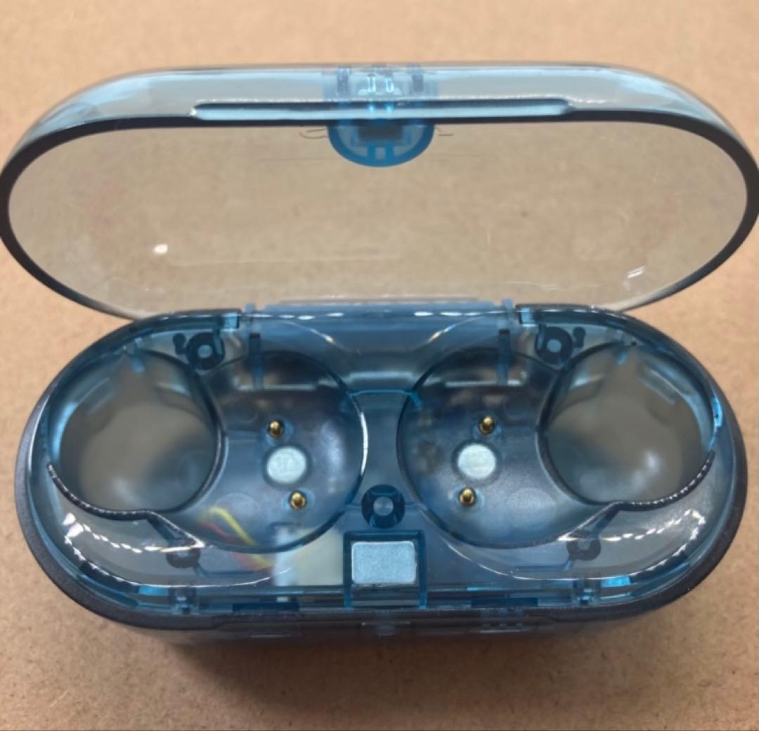 【美品】SONY WF-C710N【グラスブルー・充電ケース】