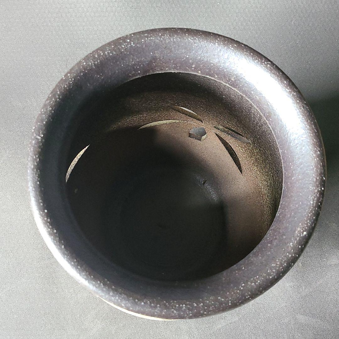 信楽焼傘立て  萌木透かし  高さ４８cm