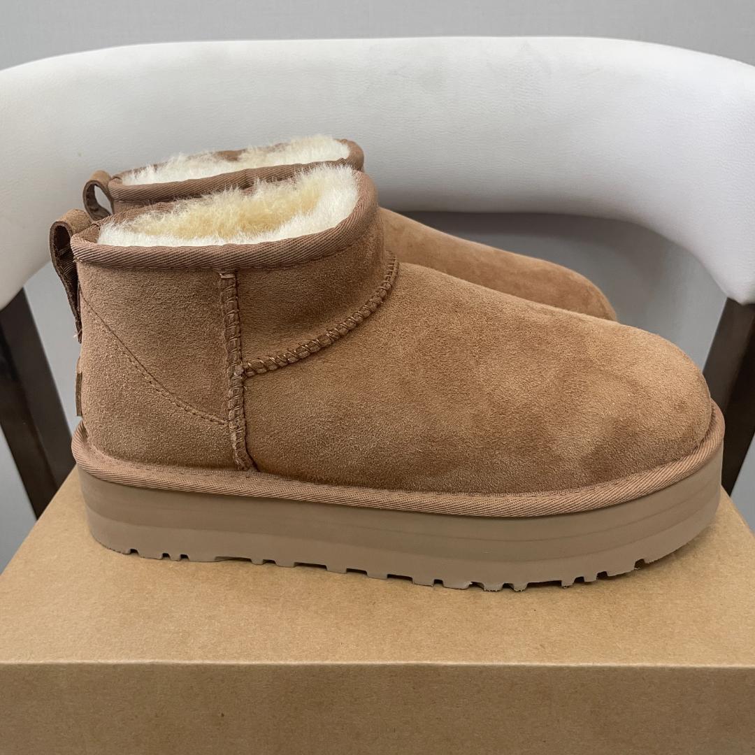 UGG クラシック ウルトラ ミニ プラットフォーム 3cm厚底ブーツ 23cm
