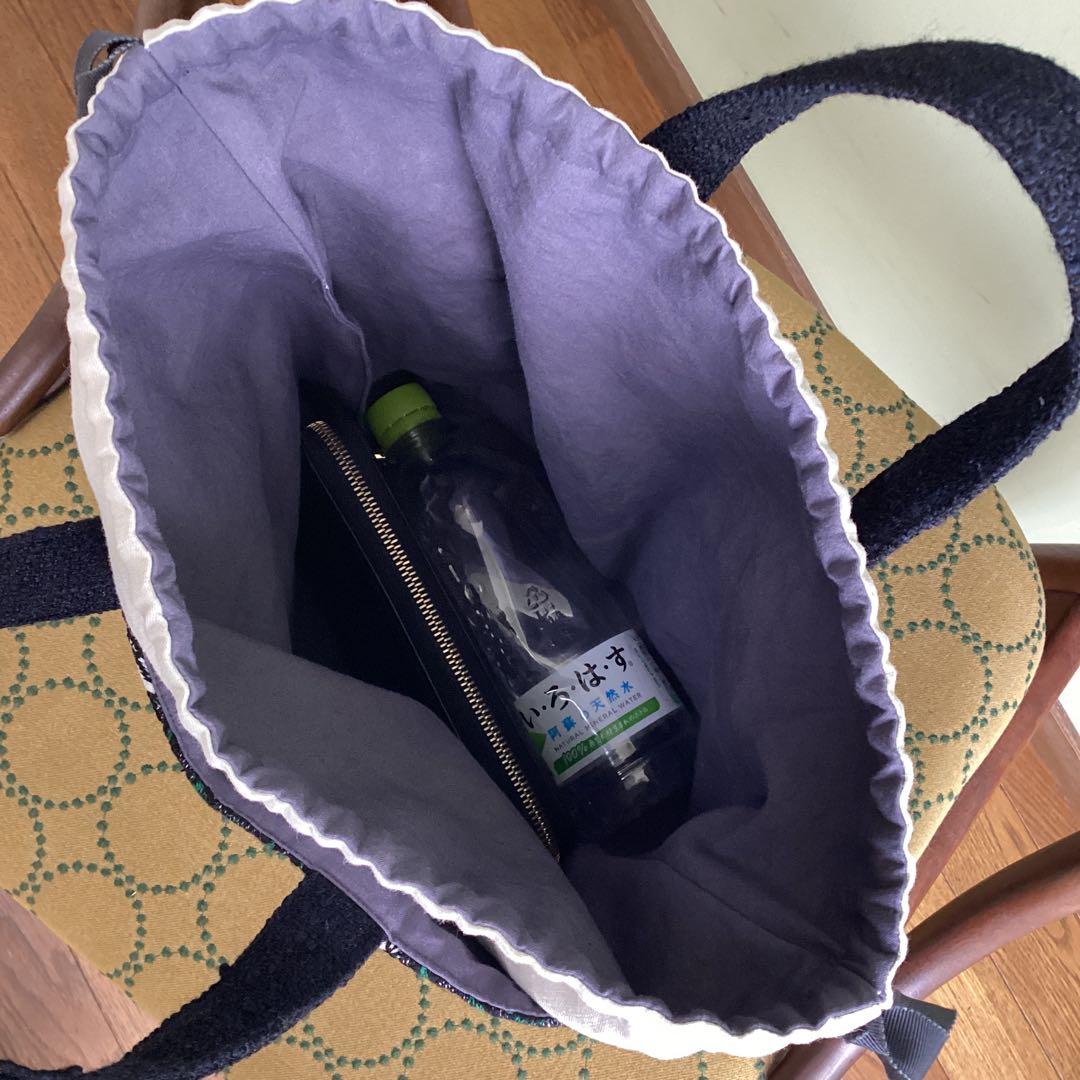 専用です！ミナペルホネンrosy navyあおり巾着トートバッグハンドメイド