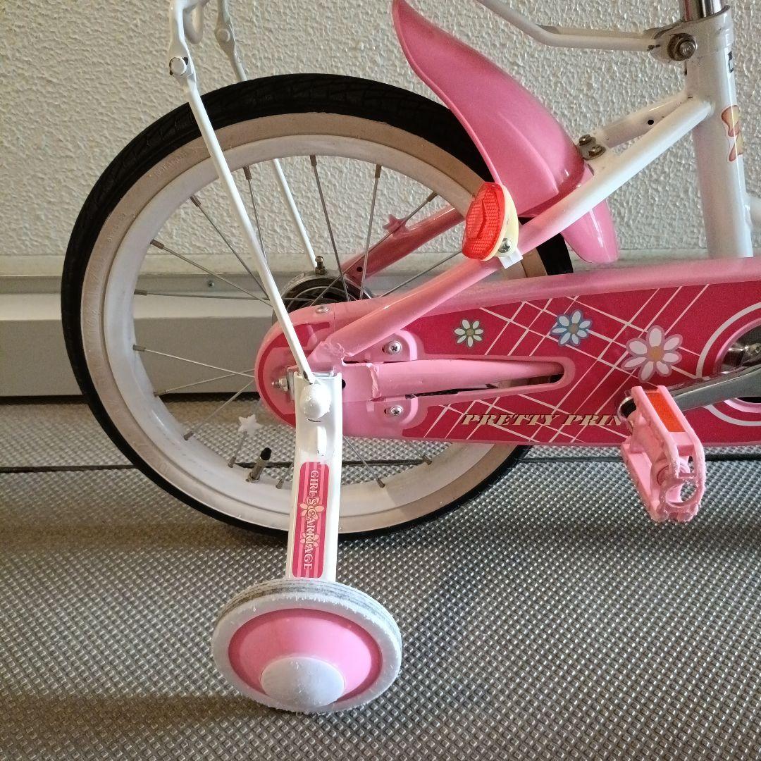 MYPALLAS(マイパラス) 子供用自転車16インチ 女の子用 ピンク補助輪付