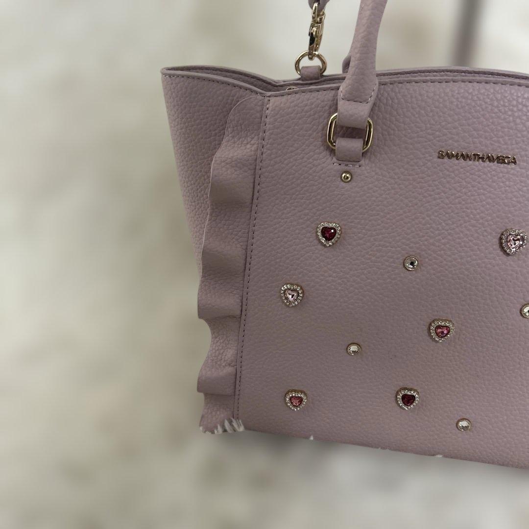 【美品】SAMANTHAVEGA 2way ビジューフラッター 小　ハート