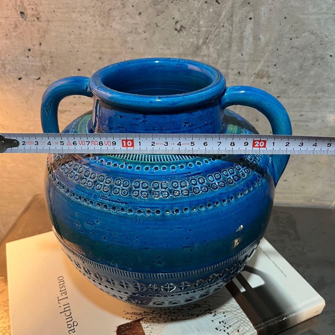 ビトッシ　リミニブルーフラワーベース　フラビア　　フラワーベース　イタリア