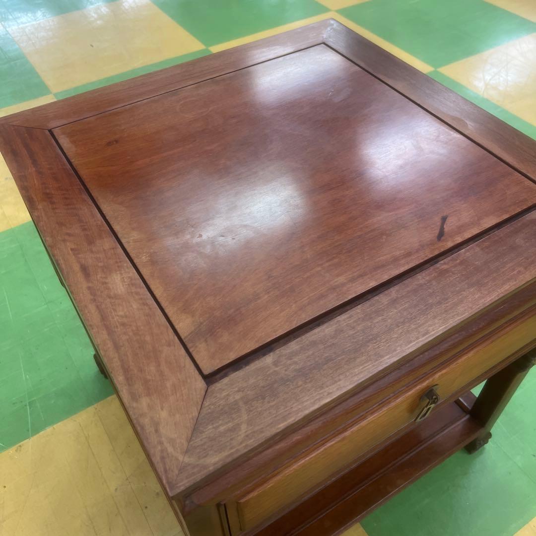 最終値下げ‼️250 サイドテーブル 電話台　引き出付　アンティーク　昭和レトロ