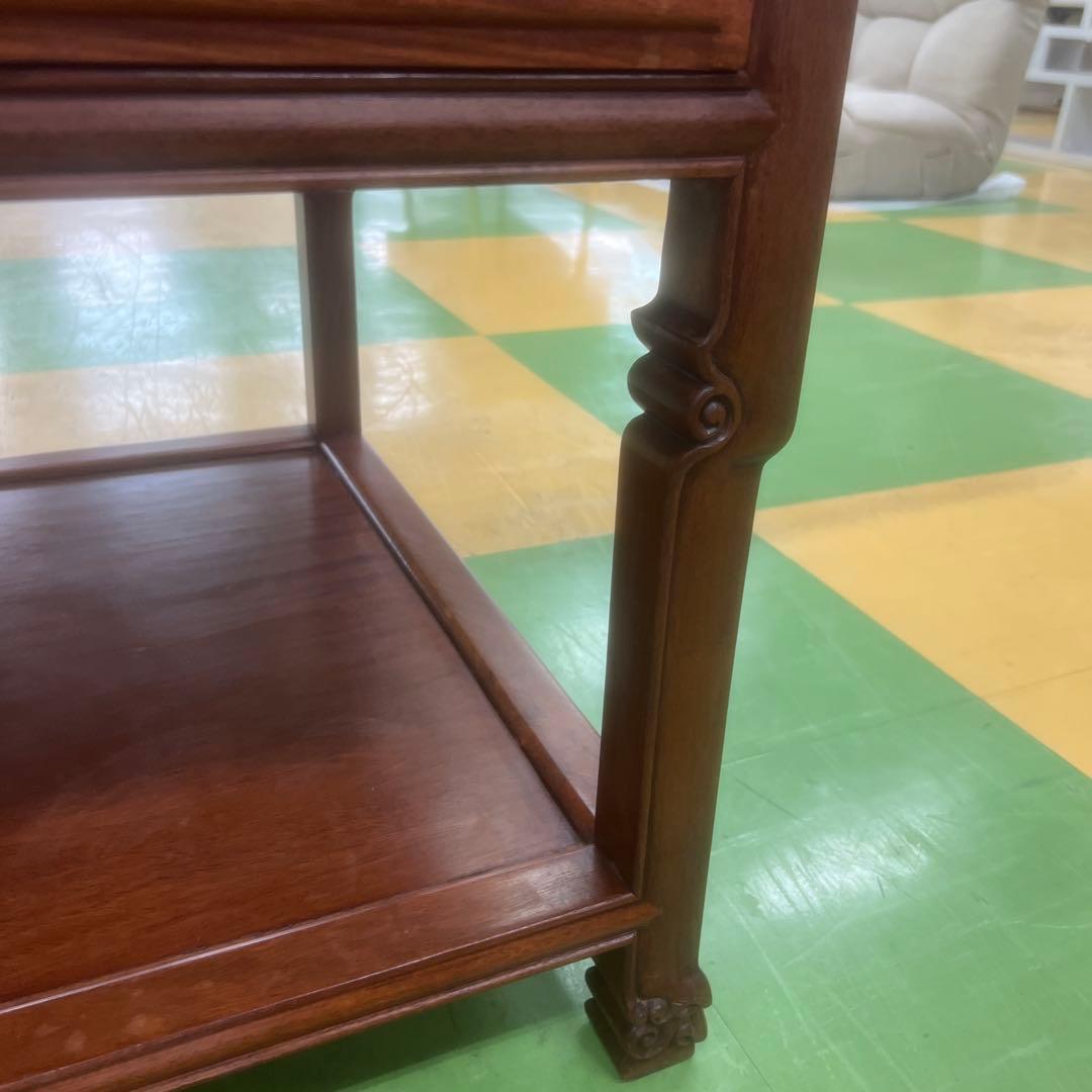 最終値下げ‼️250 サイドテーブル 電話台　引き出付　アンティーク　昭和レトロ