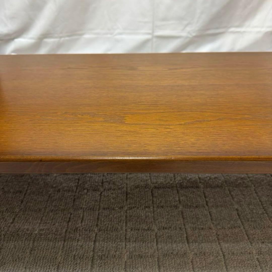 B045 karimoku カリモク センターテーブル ガラストップ レトロ