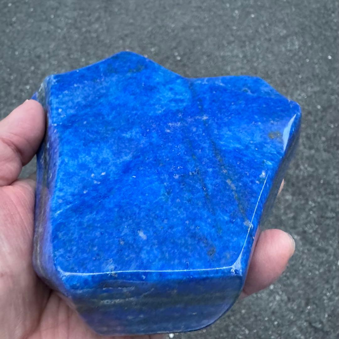 ☆ラピスラズリ☆高品質☆厄除☆約1170g☆アフガニスタン産☆天然無着色☆磨き石