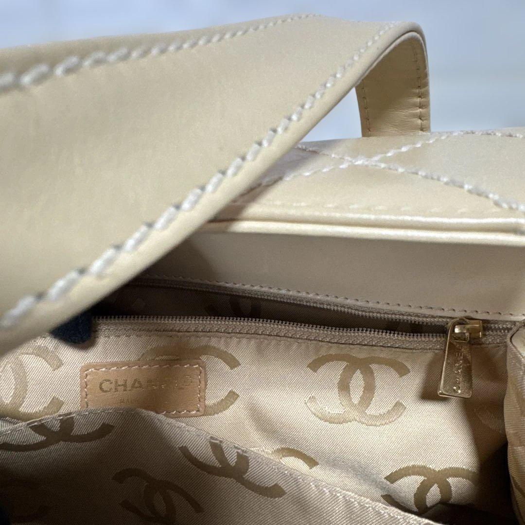 美品　CHANEL シャネル トートバッグ 7番台 ワイルドステッチ