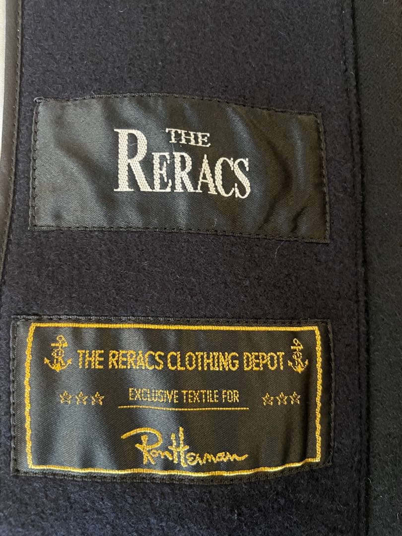 THE RERACS ネイビー ウール ダッフルコート 46