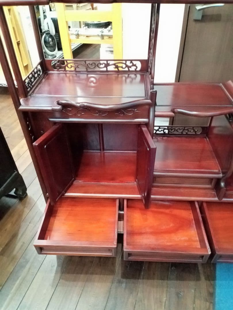 【北九州市・福岡市限定】飾り棚　唐木【配達に設置込み】