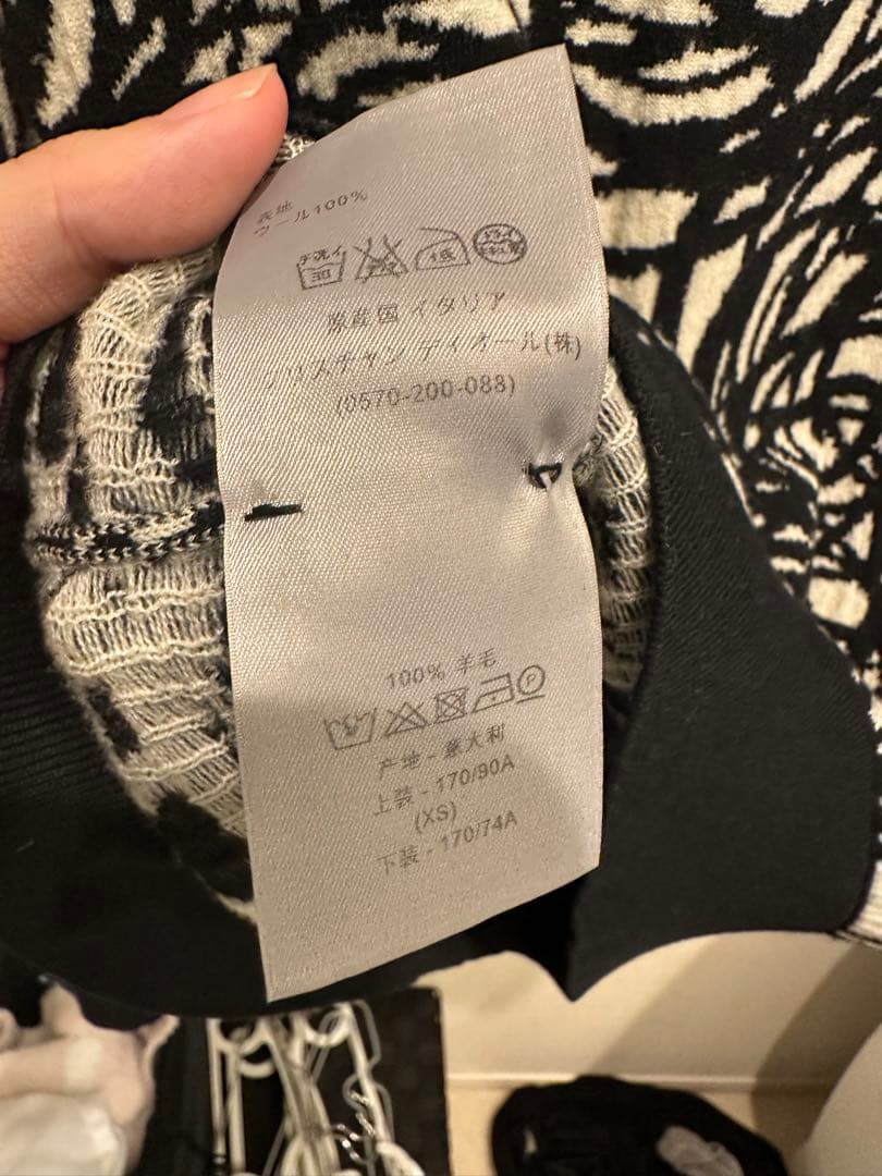 dior homme 15aw rose 薔薇　バラ　ニット　セーター