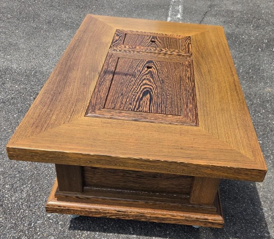 〈たのめる便・現状渡し〉タガヤサン 鉄刀木 角火鉢 長火鉢 囲炉裏