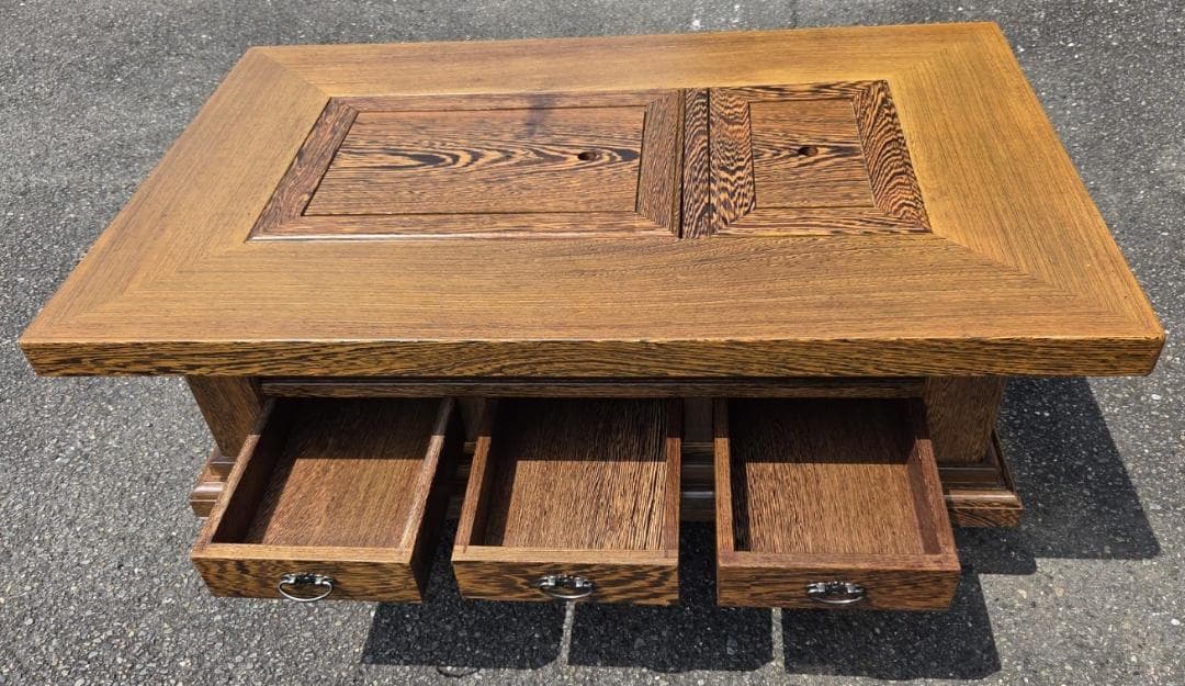 〈たのめる便・現状渡し〉タガヤサン 鉄刀木 角火鉢 長火鉢 囲炉裏