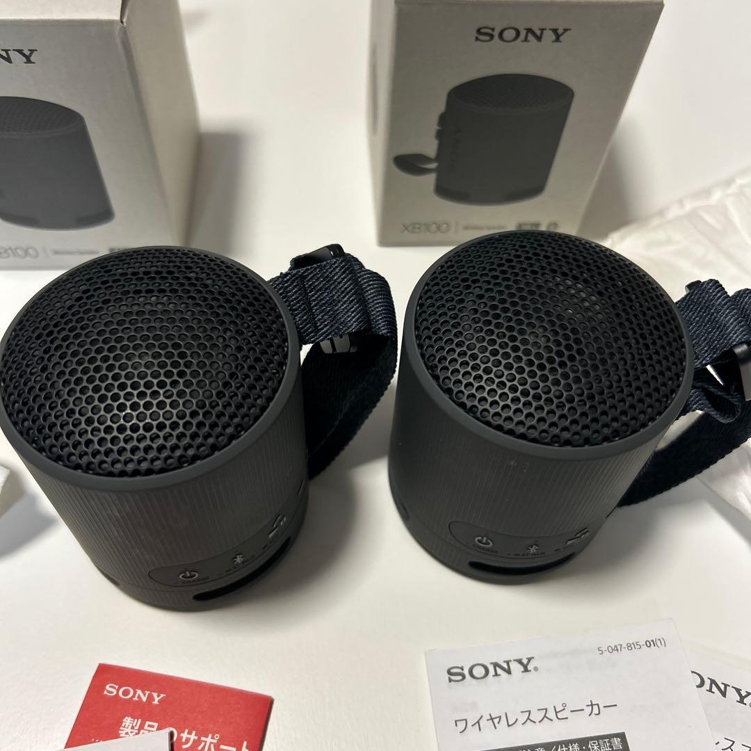 ソニー srs xb100 ブラック2個セット 美品 ケース付き