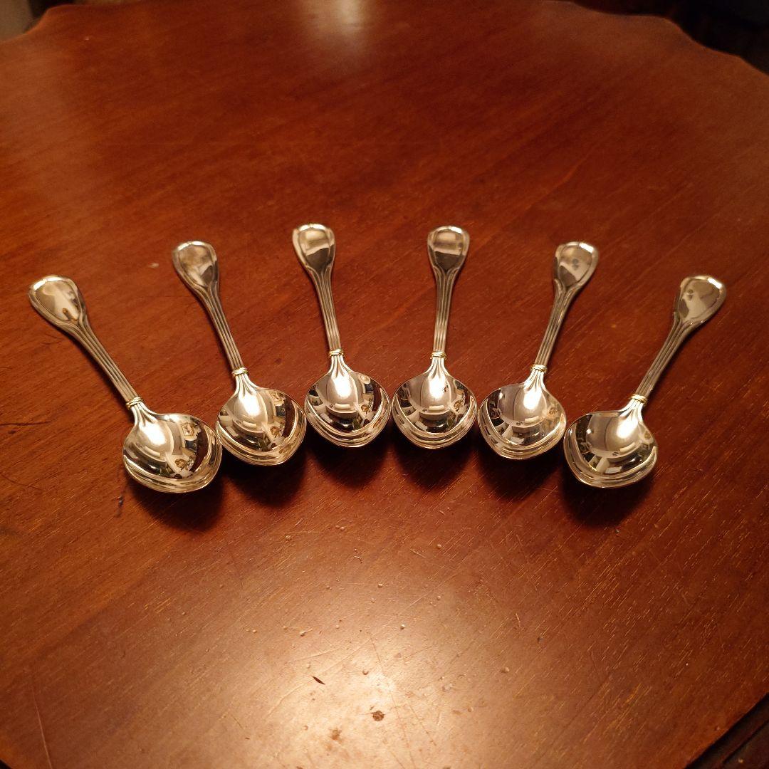 Cartier スプーン 6本セット 赤いケース付き