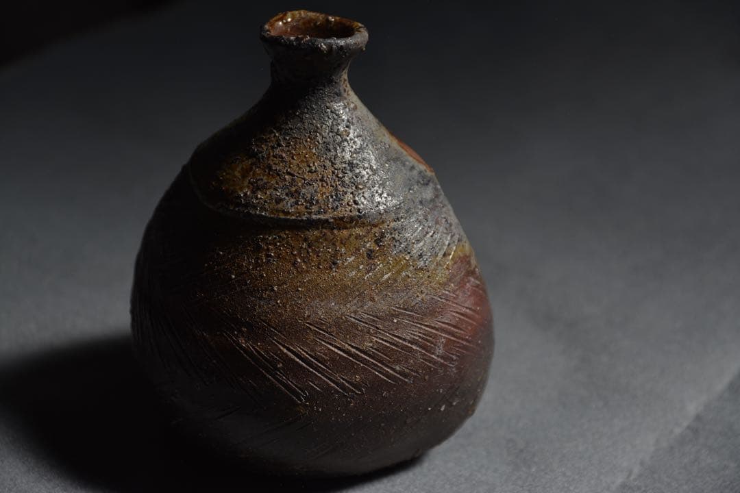 【金重晃介】備前扁壺徳利