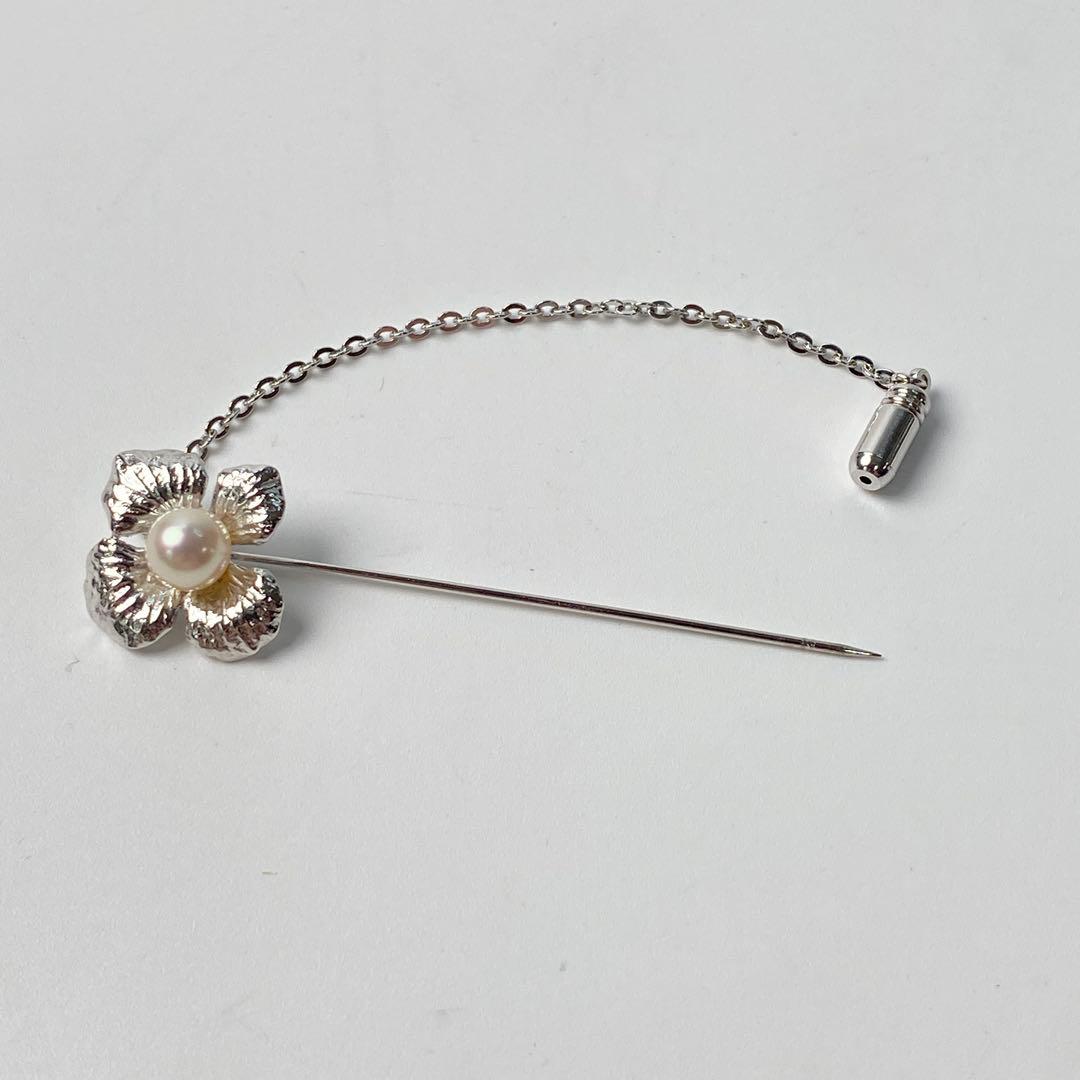 美品 ミキモト MIKIMOTO 真珠 ピン ブローチ