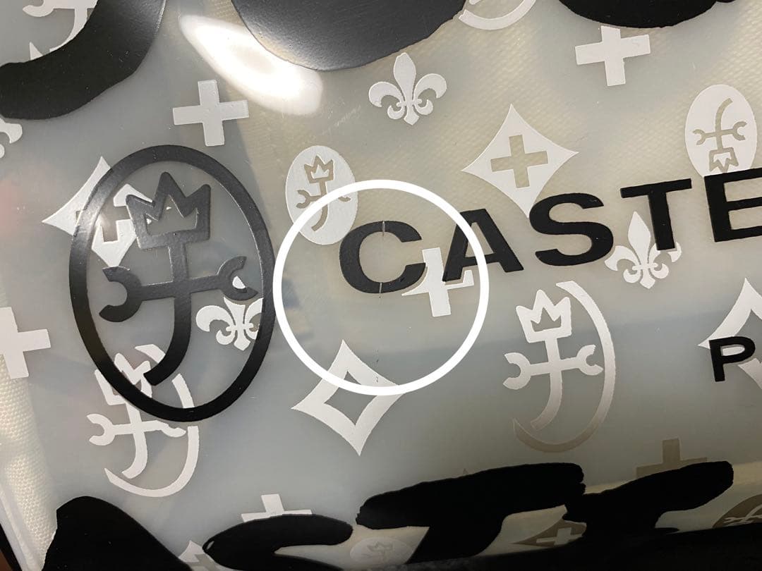 カステルバジャック　ボストンバック　クリアホワイト