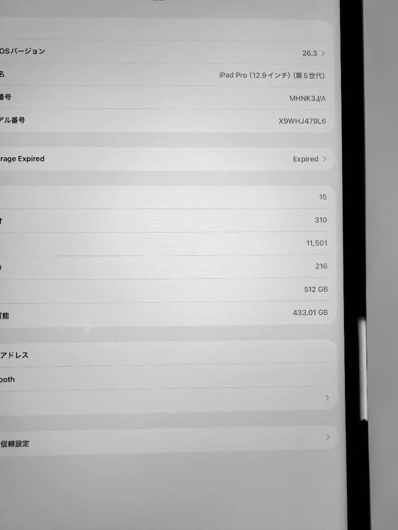 iPad Pro (第5世代) スペースグレー 512GB Pencil付き